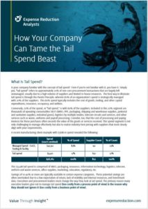 Tail Spend < Expense Reduction Analysts